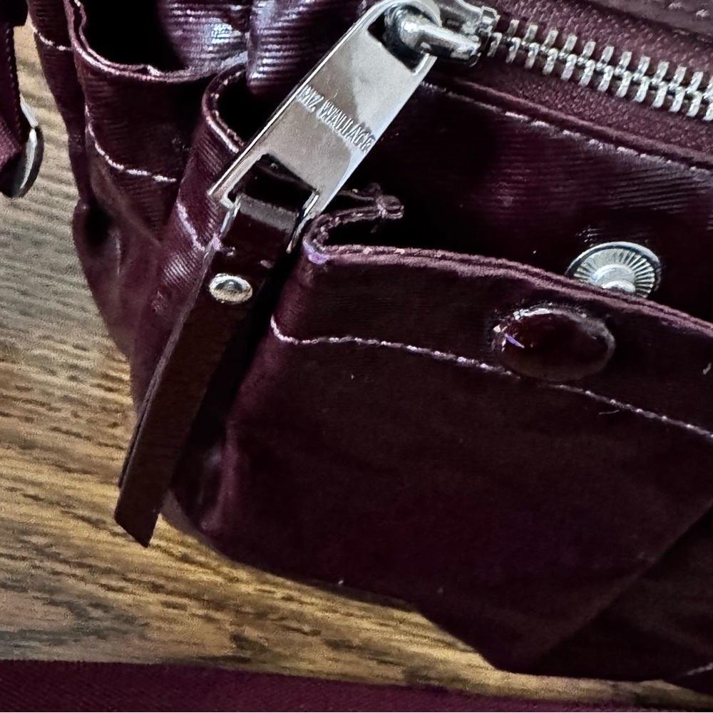 MZ Wallace Bag Crossbody Tote Patent Leather Merlot - Picture 5 of 14